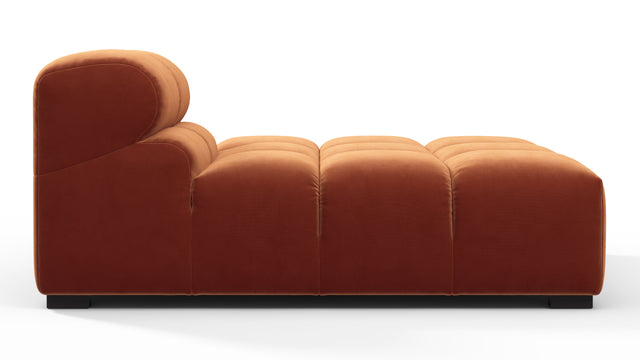 Tufted - Tufted Module, Right Chaise, Armless, Spice Velvet