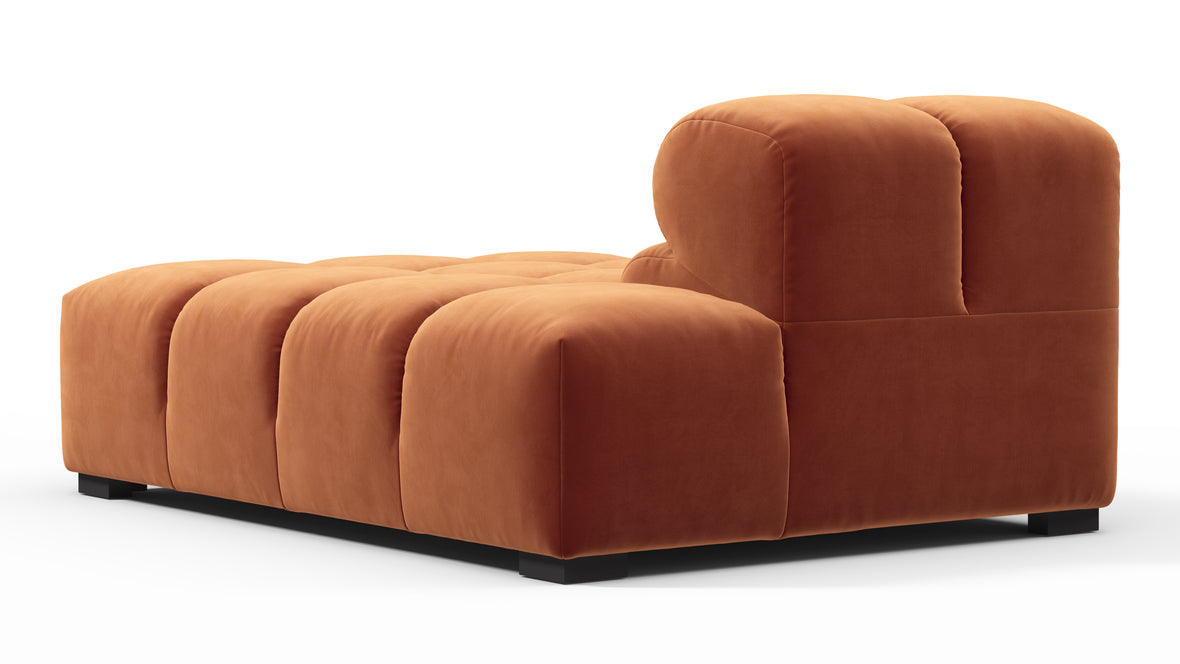 Tufted - Tufted Module, Right Chaise, Armless, Spice Velvet