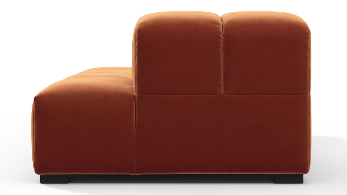 Tufted - Tufted Module, Right Chaise, Armless, Spice Velvet