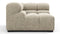 Tufted - Tufted Module, Left Corner, Beige Gray Chenille