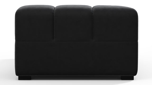 Tufted - Tufted Module, Left Corner, Black Velvet