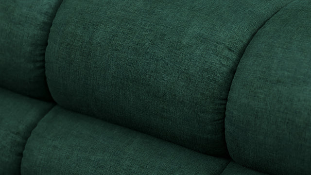 Tufted - Tufted Module, Left Corner, Forest Green Chenille