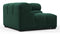 Tufted - Tufted Module, Left Corner, Forest Green Chenille