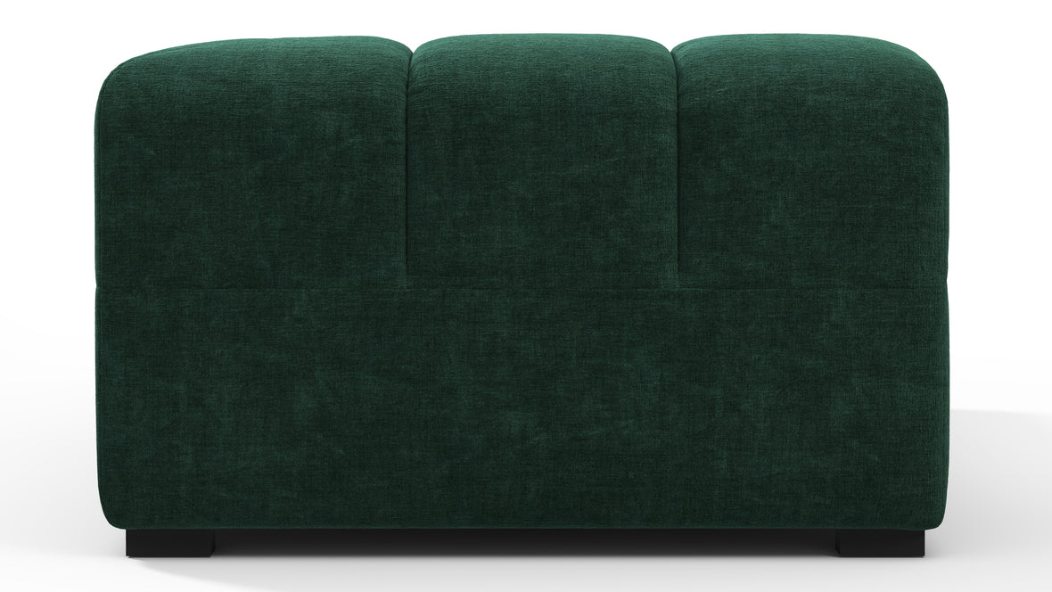 Tufted - Tufted Module, Left Corner, Forest Green Chenille