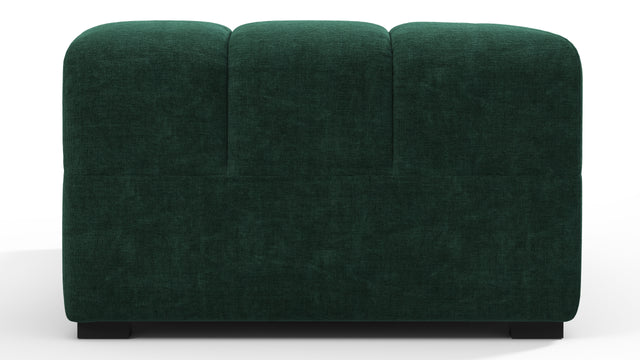 Tufted - Tufted Module, Left Corner, Forest Green Chenille