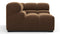 Tufted - Tufted Module, Left Corner, Mocha Velvet