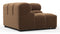 Tufted - Tufted Module, Left Corner, Mocha Velvet