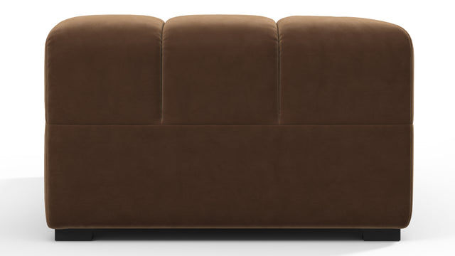 Tufted - Tufted Module, Left Corner, Mocha Velvet