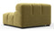 Tufted - Tufted Module, Left Corner, Olive Gold Velvet