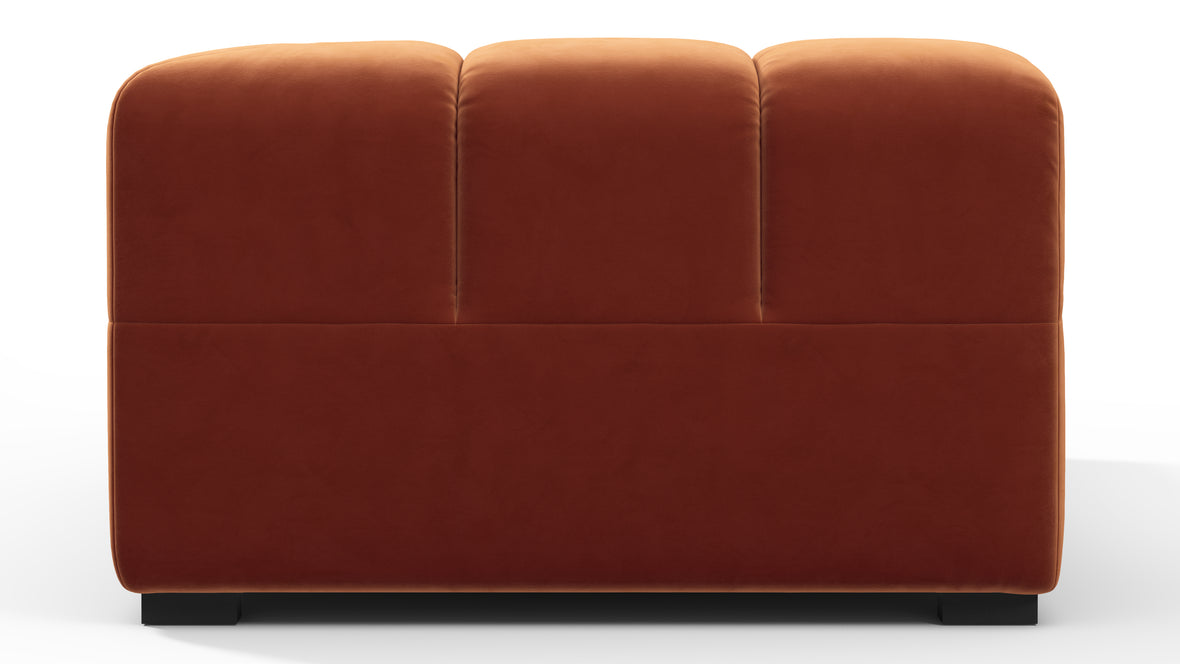 Tufted - Tufted Module, Left Corner, Spice Velvet