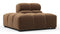 Tufted - Tufted Module, Left End, Armless, Mocha Velvet