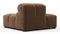 Tufted - Tufted Module, Left End, Armless, Mocha Velvet