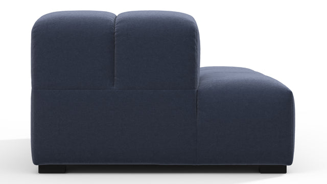 Tufted - Tufted Module, Left End, Armless, Royal Blue Wool