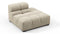 Tufted - Tufted Module, Right End, Armless, Beige Gray Chenille