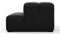 Tufted - Tufted Module, Right End, Armless, Black Velvet