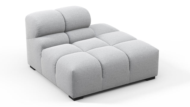 Tufted - Tufted Module, Right End, Armless, Light Gray Wool