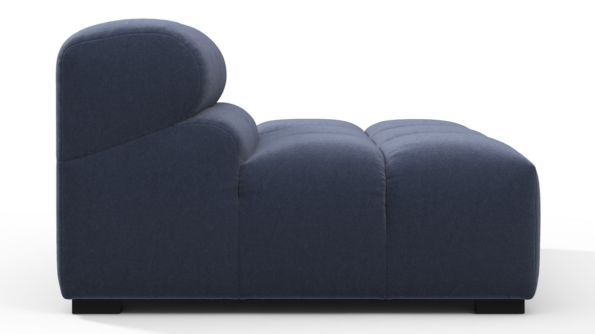 Tufted - Tufted Module, Right End, Armless, Royal Blue Wool