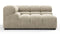 Tufted - Tufted Module, Large Left Corner, Beige Gray Chenille