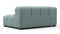 Tufted - Tufted Module, Large Left Corner, Cerulean Chenille