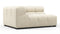 Tufted - Tufted Module, Large Left Corner, Eggshell Boucle