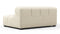 Tufted - Tufted Module, Large Left Corner, Eggshell Boucle