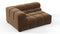 Tufted - Tufted Module, Large Left Corner, Mocha Velvet