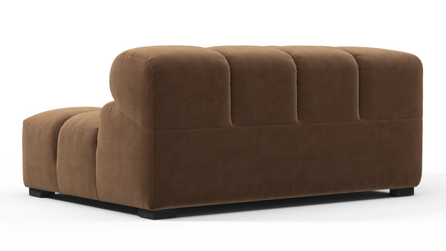 Tufted - Tufted Module, Large Left Corner, Mocha Velvet