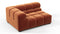 Tufted - Tufted Module, Large Left Corner, Spice Velvet