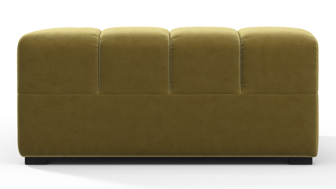 Tufted - Tufted Module, Large Right Corner, Olive Gold Velvet