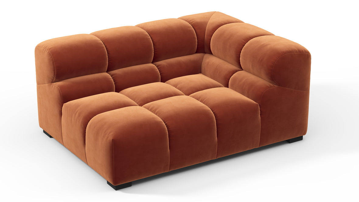 Tufted - Tufted Module, Large Right Corner, Spice Velvet