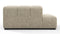 Tufted - Tufted Module, Left Corner Half, Beige Gray Chenille