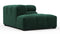 Tufted - Tufted Module, Left Corner Half, Forest Green Chenille