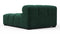 Tufted - Tufted Module, Left Corner Half, Forest Green Chenille