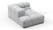 Tufted - Tufted Module, Left Corner Half, Light Gray Wool