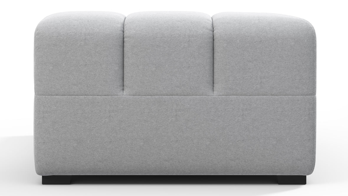 Tufted - Tufted Module, Left Corner Half, Light Gray Wool