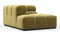 Tufted - Tufted Module, Left Corner Half, Olive Gold Velvet