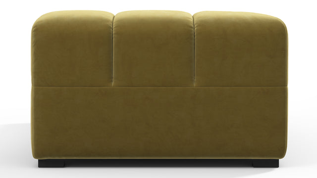 Tufted - Tufted Module, Left Corner Half, Olive Gold Velvet