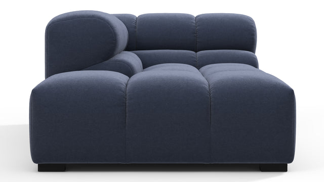 Tufted - Tufted Module, Left Corner Half, Royal Blue Wool