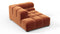 Tufted - Tufted Module, Left Corner Half, Spice Velvet