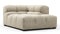 Tufted - Tufted Module, Right Corner Half, Beige Gray Chenille