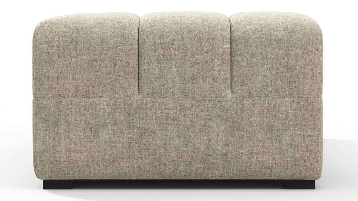 Tufted - Tufted Module, Right Corner Half, Beige Gray Chenille