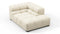 Tufted - Tufted Module, Right Corner Half, Eggshell Boucle