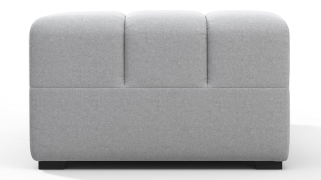 Tufted - Tufted Module, Right Corner Half, Light Gray Wool