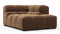 Tufted - Tufted Module, Right Corner Half, Mocha Velvet