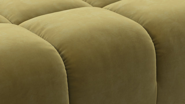 Tufted - Tufted Module, Right Corner Half, Olive Gold Velvet