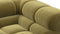 Tufted - Tufted Module, Right Corner Half, Olive Gold Velvet