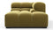 Tufted - Tufted Module, Right Corner Half, Olive Gold Velvet