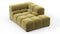 Tufted - Tufted Module, Right Corner Half, Olive Gold Velvet