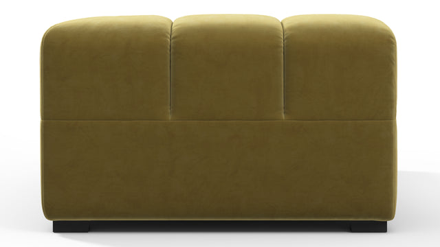 Tufted - Tufted Module, Right Corner Half, Olive Gold Velvet