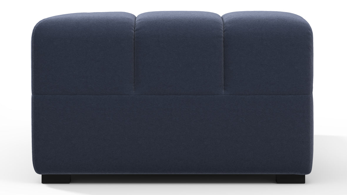 Tufted - Tufted Module, Right Corner Half, Royal Blue Wool